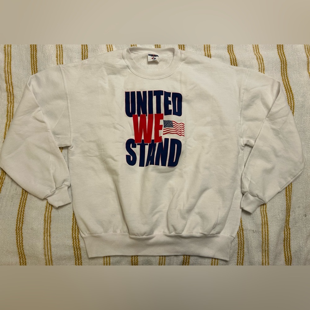 Vintage Y2K 9/11 Era United We Stand Crewneck Sweatshirt Impulse Wear